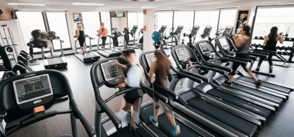 Modern gym interior view 2